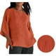 thumbnail image 2 of Vestidos Casuales Para Mujer, Blusas De Mujer De Moda Camiseta de lino con cuello y botones para mujer, informal, de manga larga, para el hogar, 2 of 9