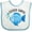 White and Blue, variant on Inktastic Cutest Catch Cute Blue Fish Boys or Girls Baby Bib