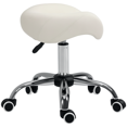 thumbnail image 1 of HOMCOM Tabouret de Salon Hydraulique à Roulettes à Hauteur Réglable Chaise Selle Pivotante, 1 of 10