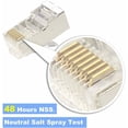 thumbnail image 2 of Pack of 25 RJ45 Connector Nickel Plated Shielded RJ45 Connector Tip Via Ethernet Modular Jack, 2 of 4