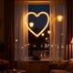 thumbnail image 5 of Luces de neón LED con forma de corazón para San Valentín | Lámpara colgante decorativa con alimentación USB para dormitorio, fiesta y fondo de fotos | Decoración rosa y blanca, 5 of 6