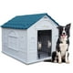 thumbnail image 1 of Casa para Perro Grande MascoAmigo con Puerta Metálica Térmica 98x82x84 cm Azul, 1 of 8