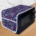 thumbnail image 1 of Leaf Print Microwave Oven Cover, Composition of Paisley and Flowers Oriental Arrangement Persian Teardrop Motifs, Water Resistant Organizer with Pockets Kitchen, 36" x 12", Multicolor, by Ambesonne, 1 of 4