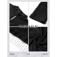 thumbnail image 7 of Nlife Women Rhinestone Fringe Mesh Crop Top Sexy Sheer See Through Long Sleeve Top Sparkly Rave Concert Outfit, 7 of 7