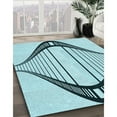 thumbnail image 2 of Ahgly Company Indoor Round Patterned Deep-Sea Green Area Rugs, 4' Round, 2 of 6