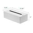 thumbnail image 6 of Yamazaki Home Tissue Case, White, Steel, No Assembly, 6 of 6