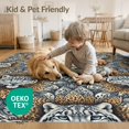 thumbnail image 4 of ODIKA Gradient Animal Print Irregular Cluster Spotted Hide Inspired for Master Suite, California King, Under Bed, Foldable Easy Care, 4 of 7