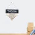 40x12x0.5cm Creative Wooden Home Decoration Calendar Hanging Board ...