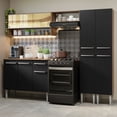 thumbnail image 2 of Cocina Integral 229cm Marrón/Negro Emilly Madesa 04, 2 of 9