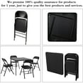 thumbnail image 4 of Javlergo 5 Piece Folding Table and Chair Dining Set Black, 4 of 8