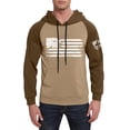 thumbnail image 7 of Men's Casual Flag Print Hooded Sweatshirt, Drawstring Pullover with Long Sleeves and Front Pockets, Fall Spring Street Style Daily Wear,Light Brown,5XL, 7 of 7