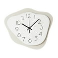 thumbnail image 4 of deevoka Hanging Clock Silent Family Friends Wall Art Decor Office Acrylic Wall Clock Beige, 4 of 9