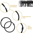 thumbnail image 3 of Ganchos para cortinas de ducha LULARINE, de metal inoxidable, 24 unidades, 3 of 7
