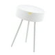 thumbnail image 1 of Mesa auxiliar redonda, escritorio de centro, mueble decorativo, mesita de noche Blanco, 1 of 9