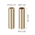 thumbnail image 2 of Unique Bargains 20Pack 25mm Alloy Cord End Lock Rope Fastener End Stoppers for Lanyard, Gold, 2 of 6