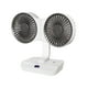 thumbnail image 2 of Ahorros Instantáneos, Ventilador de escritorio de doble cabezal, multifuncional, silencioso, montado en la pared, con carga USB Akmoler, 2 of 9