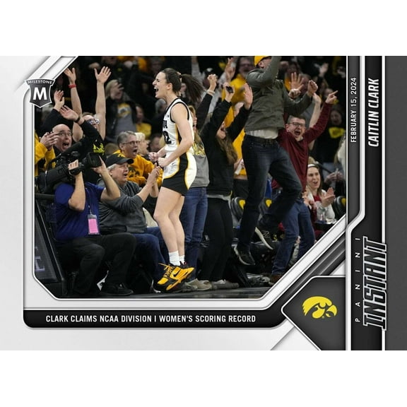 NBA 2023-24 Instant Milestone Basketball 1 of 5000 Caitlin Clark #48 (Claims NCAA Division 1 Women's Scoring Record)