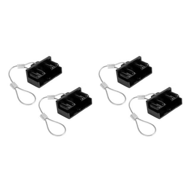 Scienceny Tapa antipolvo multicolor de 2 piezas para enchufe Anderson, conexión y desconexión rápida duradera, enchufe de de 50AMP, 175A con cable de tracción 2piezas
