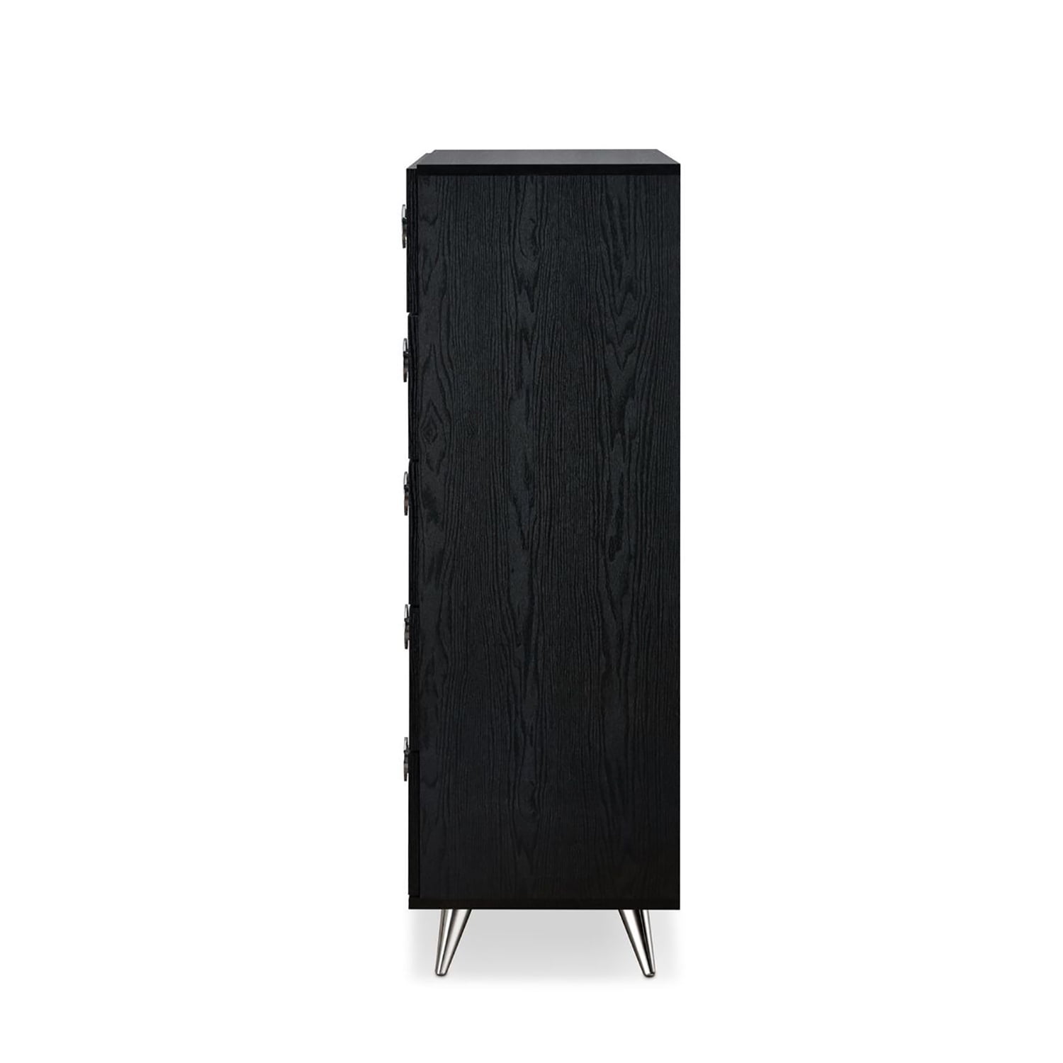 Kadyn Chest of Drawers, Black Nightstand for Living Room, Storage Cabinet with 5 Drawers, Dresser Kadyn Chest of Drawers, Black Nightstand for Living Room, Storage Cabinet with 5 Drawers, Dresser