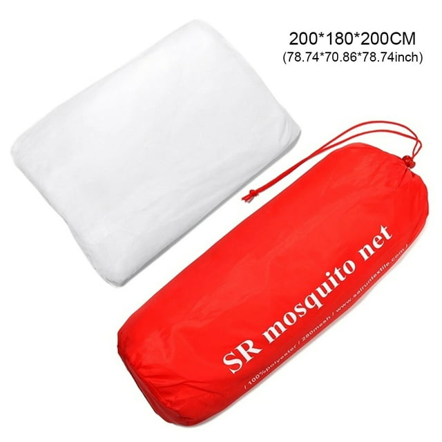 Moustiquaire Carrée pour Camping d'Été, Filet Supérieur Suspendu pour Dormir, Accessoire de Toit de Pêche pour Intérieur Extérieur, Cour Pique-Nique 200x200x180 cm