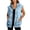 Light Blue1, variant on Women's Durable Denim Top With Hooded Zipper And Loose Jackets With Pockets Long Sleeve or Sleeveless Denim Jackets for Women