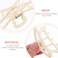 thumbnail image 4 of Shisuyan Hair Clip Acrylic Beige 4Pcs For Daily Use 3.7X1.6X1.2In, 4 of 9