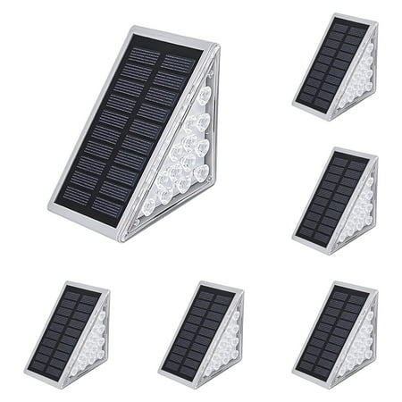 

AaSFJEG Garden Decor Solar Step Lights Outdoor Outdoor Step Light Patio Atmosphere Decorative Step Light Solar Stair Light *6Pcs