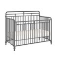 thumbnail image 4 of Monarch Hill Hawken Metal 3 in 1 Convertible Crib, Grey, 4 of 9