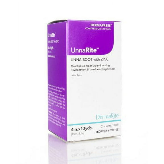 UnnaRite Unna Boot with Zinc 4 Inch X 10 Yard Zinc Oxide Pack of 2