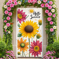 thumbnail image 7 of Floral Design Summer Banner Colorful Sunflowers Hello Text for Outdoor Decor Garden Party Seasonal Celebration, 7 of 7