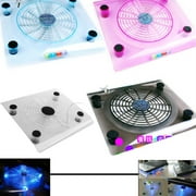 Laptop Cooling Pad Portable USB Powered, Laptop Notebook Cooler Stand Chill Mat with 1 Blue LED Fans, Fits 15inch