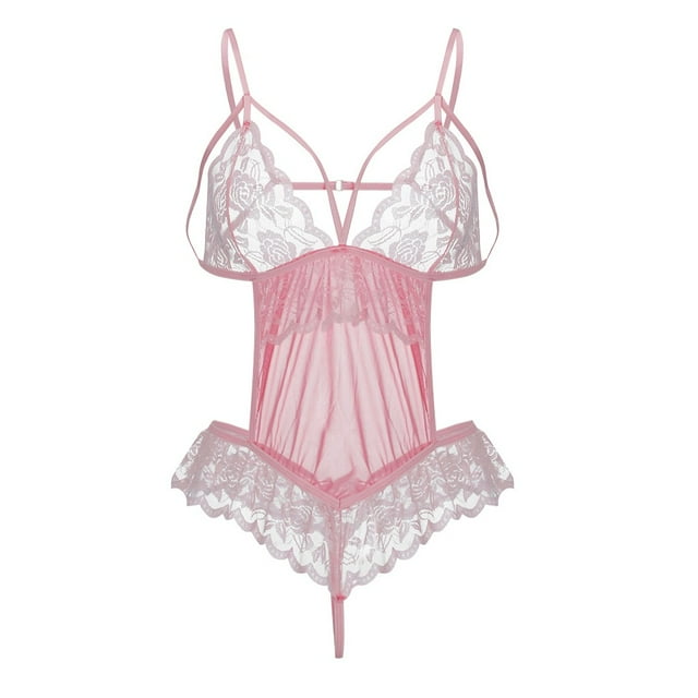 Harpily 2025 sous-Vêtements Nouvelle Liquidation Combinaison en Dentelle en Maille pour Femmes Dos Nu Justaucorps Justaucorps Lingerie