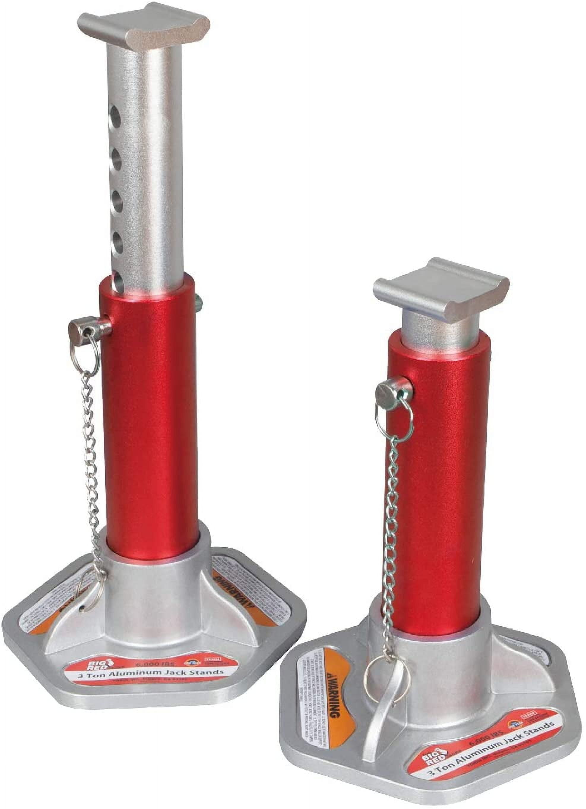 Torin BIG RED 3 Ton Aluminum 1 Pair Jack Stands,DMT43004