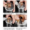 thumbnail image 2 of Mini alcohol stove outdoor portable solid shell strong safety alcohol stove camping windproof card type small, 2 of 5