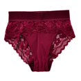 thumbnail image 4 of Panties for Women,High Waist Lace Briefs Crotch Underwear Elegant Comfortable Everyday Wear,Womens Underwear,Red,XL, 4 of 4