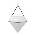 thumbnail image 1 of Advancent Maceta triangular de cerámica para colgar en la pared, contenedor de decoración ideal para plantas de Cactus suculentas, maceta para Decoración del hogar Negro Advancent HA024127-02, 1 of 5