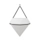 thumbnail image 1 of Billuyoard Maceta triangular de cerámica para aire, contenedor de decoración para colgar en la pared, ideal para plantas de Cactus suculentas, maceta para Decoración del hogar Negro Billuyoard HA024127-02, 1 of 5