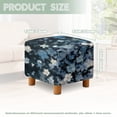 thumbnail image 5 of Jiueut Cherry Blossom Print Footstool Cover, Washable Square Slipcover with Non Slip Bottom Soft Foot Stool Protection Universal Fit for Most Footrest Sofa, 5 of 7