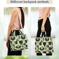 thumbnail image 4 of FORMRS Womens Corduroy Tote Bag Crossbody Shoulder Handbag with Pocket, Green Circle, 4 of 7