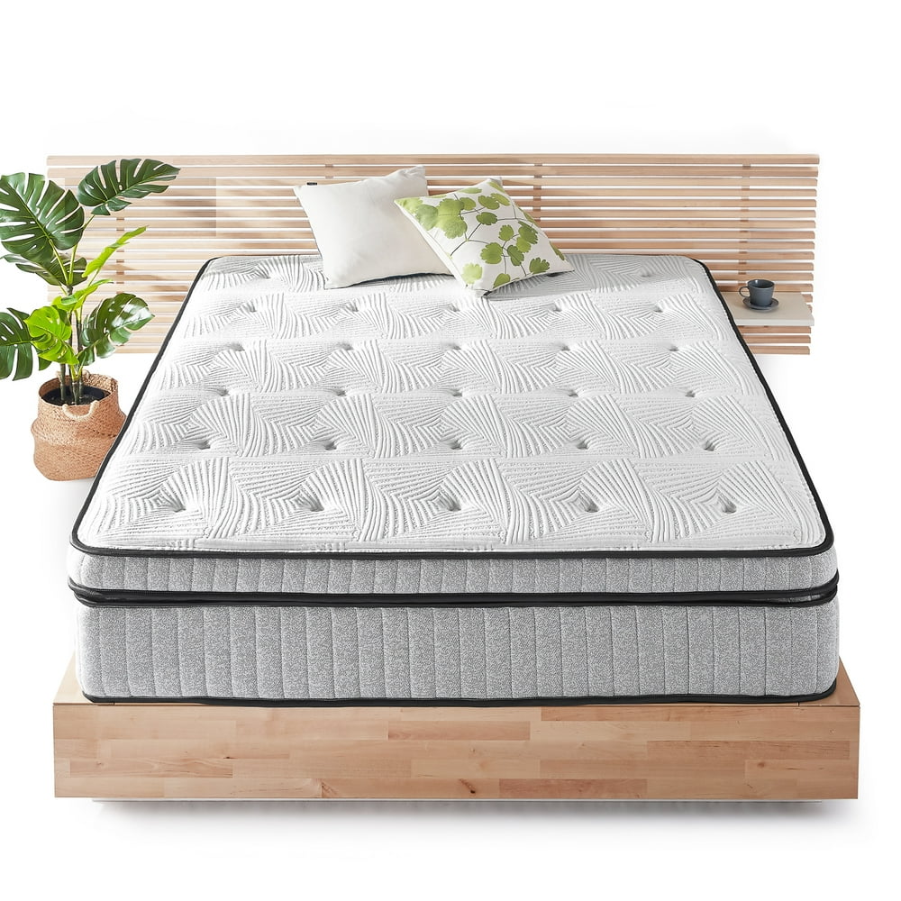Mellow 14" EIRA Hybrid Pocket Spring Gel Memory Foam Mattress, Plush