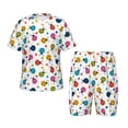 thumbnail image 1 of Fotbe Ladybugs And Flowers Pijama Estampada de 2 Piezas para Niños – Ropa de Dormir de Manga Corta Cómoda para Niños y Niñas, Camiseta y Shorts de Algodón-4X-Large, 1 of 6