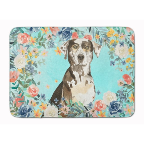 Catahoula Leopard Dog Machine Washable Memory Foam Mat