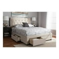 thumbnail image 2 of Baxton Studio Aurelie Modern and Contemporary Fabric Upholstered Storage Bed, Multiple Colors, Multiple Sizes, 2 of 29