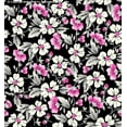 thumbnail image 3 of Challis Rayon Printed Prosaic, Floral Fabric, Dress Fabric, Sewing Fabric (CORAL/TAUPE/AQUA, ByYard), 3 of 5