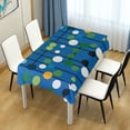 thumbnail image 4 of Yayeee Tablecloths 54" x 54" Rectangle Wrinkle Resistant Party Table Cover, Blue Abstract, 4 of 8