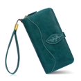 thumbnail image 1 of Cartera CONISY de gran capacidad con bloqueo RFID, color azul pavo real, 1 of 7