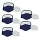 thumbnail image 1 of Máscara protectora de la cara del algodón de la mascarilla de la boca lavable azul 5pcs con el ojo claro Sunnimix Mascarillas de algodón para mujeres, 1 of 8