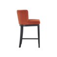 thumbnail image 3 of Sunpan Hayden 26" Modern Fabric Counter Stool in Orange/Black, 3 of 7