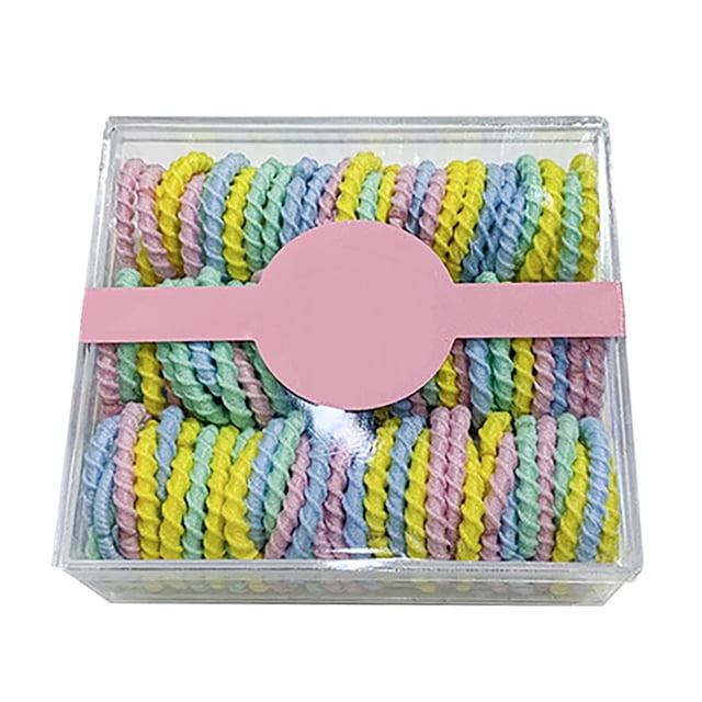 Élastiques à Cheveux pour Enfants - 100 Pcs Bandes Extensibles pour Queue de Cheval pour Filles