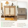thumbnail image 2 of CozyHome Storage Cabinet with Doors, Kitchen Buffet Cabinet with Storage, Accent Wood Console Cabinet with Solid Wood Feet for Hallway, Dining Room, Living Room, 2 of 8